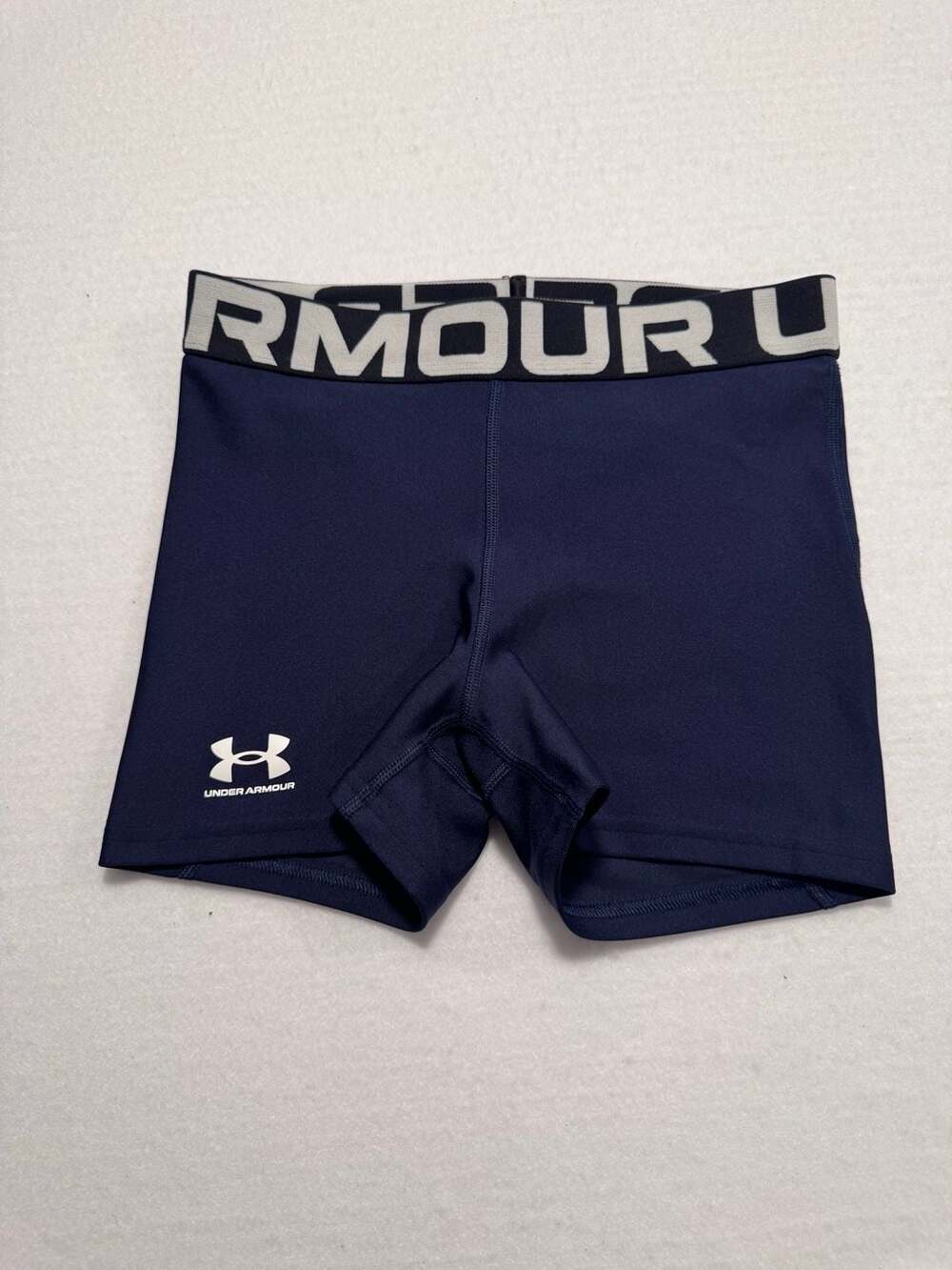 Under Armour HeatGear Authentics Shorty Compression Shorts Midnight Navy